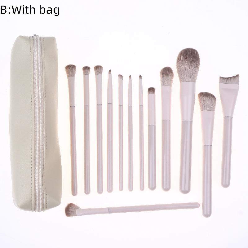 13-Piece Professional Makeup Brush Set, Vegan & Cruelty-Free Synthetic Bristles for Full Face Application, Soft & Durable