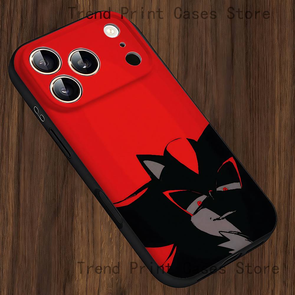 S-ShadowS H-HedgehogS Phone Case For iPhone 15,16,12,13,14,11,17,Pro,Max,Plus,E,Air,Mini TPU Cover