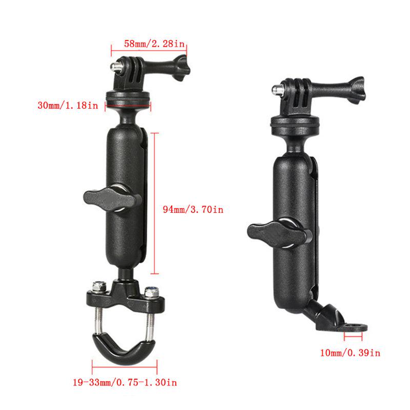 Metal Motorcycle Bicycle Camera Holder Handlebar Mirror Mount Bike Bracket for  9 8 Action Camera Accessories