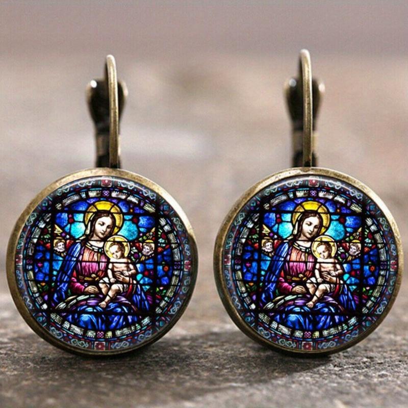 Fashion Earring Y2K Vintage Marigold Time Gem Flower Ear Buckle