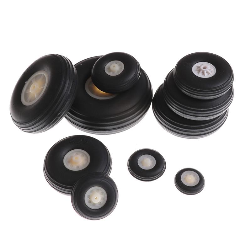 3.5/" Rubber PU Wheel with Plastic Hub for RC Airplane Replacement Parts QP 1/"