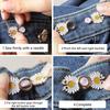 1-4Pairs Women Brooch Set Tighten Waist Button for Women Skirt Pants Jeans Adjustable Waist Clip Metal Pins Clothing Accessories