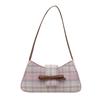 2025 summer new casual street plaid trend simple fashion one shoulder underarm messenger bag women