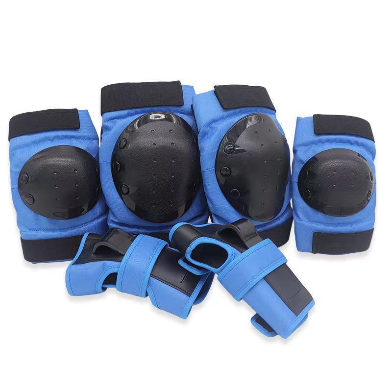 

Children s roller skating protective gear, balance bike, skateboard, adult sports knee and elbow pads, 6-piece set L