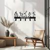 Unique Handmade Customizable Metal Wall Art Contemporary Home Decor Easy Install Indoor Gift