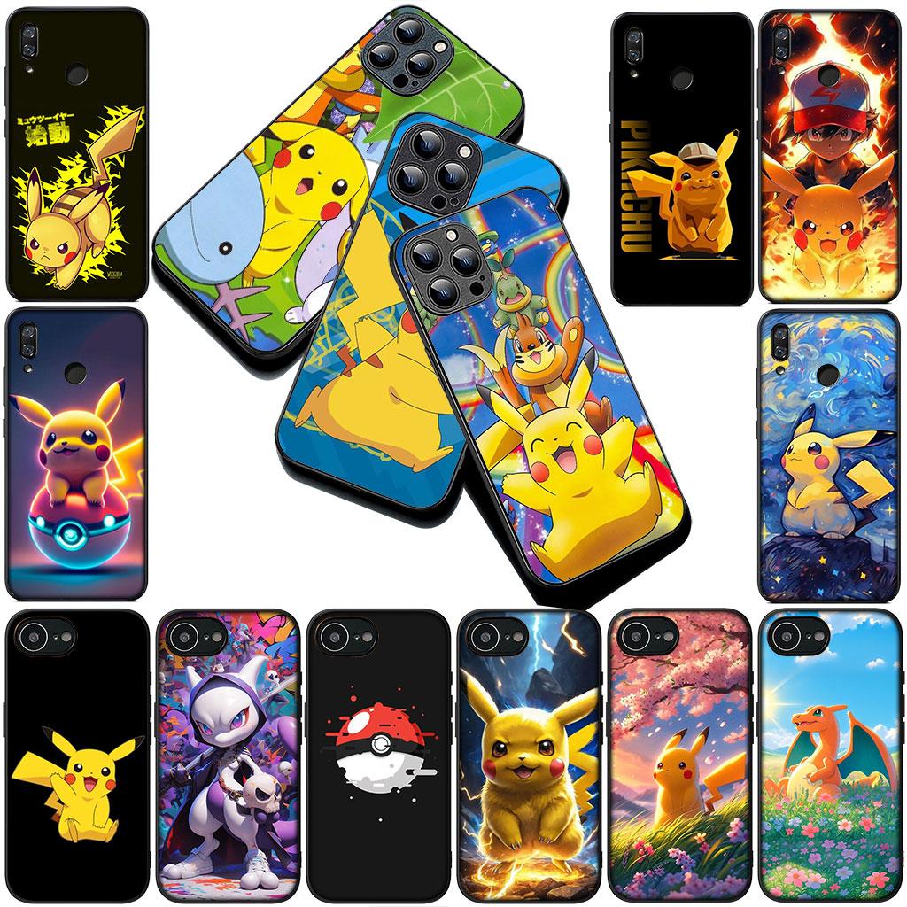 Cartoon P-Pokemons GO P-Pikachus Phone Cover Case for Samsung Galaxy S10 S8 S9 Plus A33 A34 A31 70 A71 A72 Note 20 9 8 S10E