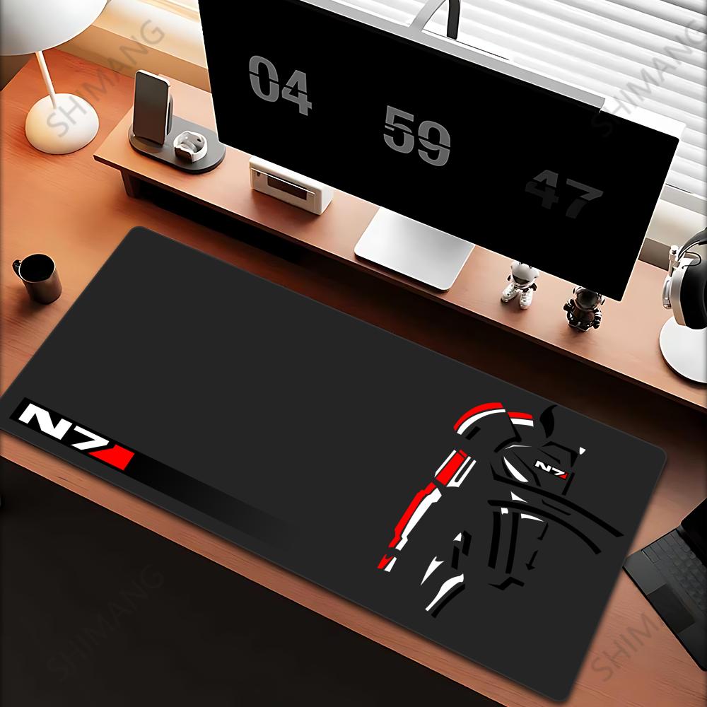 Mass Effect N Podkładka pod mysz Duże Akcesoria do gier Mata na mysz Mata na klawiaturę Podkładka na biurko dla gracza PC Podkładka pod mysz komputerową XXL Podkładka pod mysz do laptopa