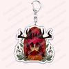 Heiß Populär Anime Cartoon Dämon Figur Schlüsselanhänger für Zubehör Tasche Angel Dust Schlüsselanhänger Ring Schlüsselring Schmuck Fans Freunde Geschenke