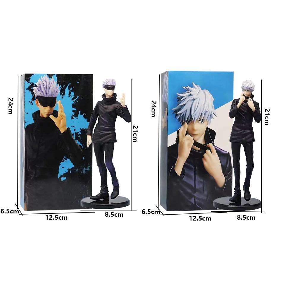 21CM Anime Jujutsu Kaisen Satoru Gojo Figure Interchangeable Head Model Toy Gift Collection Itadori Yuji Action Figure PVC