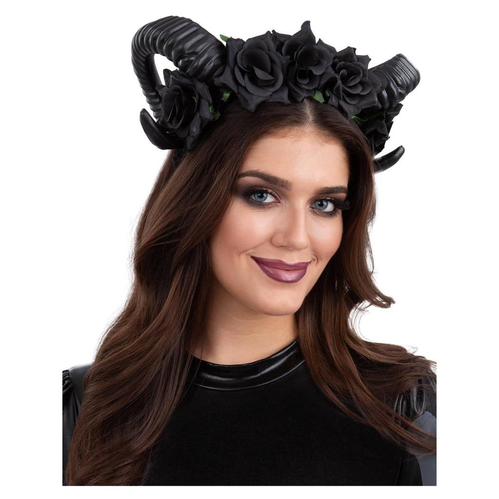 Smiffys Demon Floral Headband
