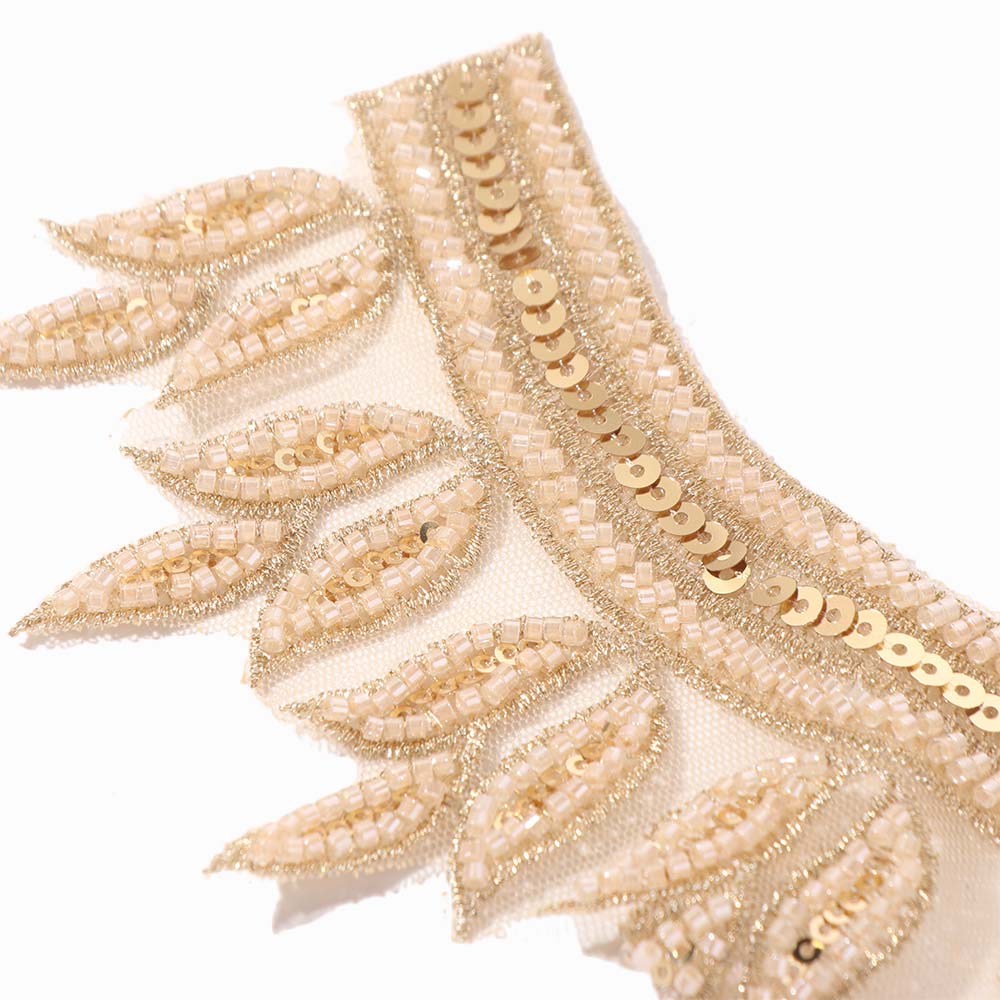 Fashion Beads Applique Delicate Clothing Applique Clothes Patches Applique Patches  Evening Dress