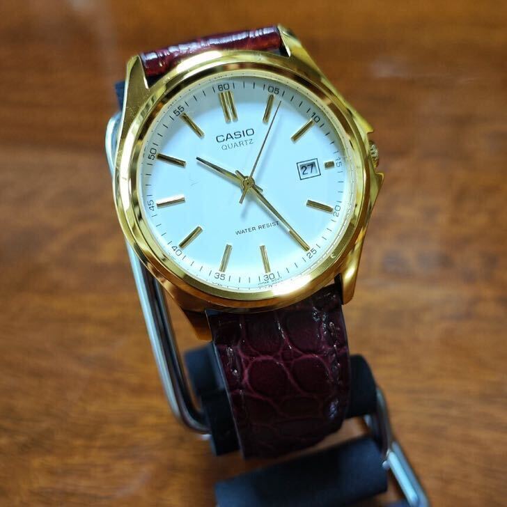 CASIO Quartz Watch Men's MTP-1183Q-7A White/Black
