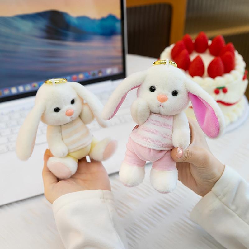 Cartoon Animal Plush Toy Keychain With Soft Fabric For Bag Decor And Collectible Gifts