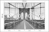 Photomural Brooklyn Bridge Washable Fleece 416x254