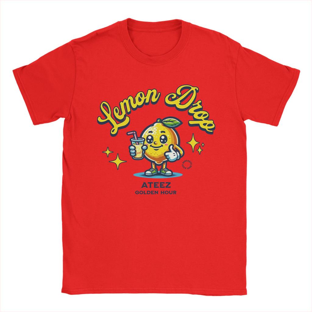 Męska Damska Graficzna Koszulka ATEEZ Lemon Drop 2025 T-shirt 100% Bawełna Golden Hour Part 3 Koszulki Odzież