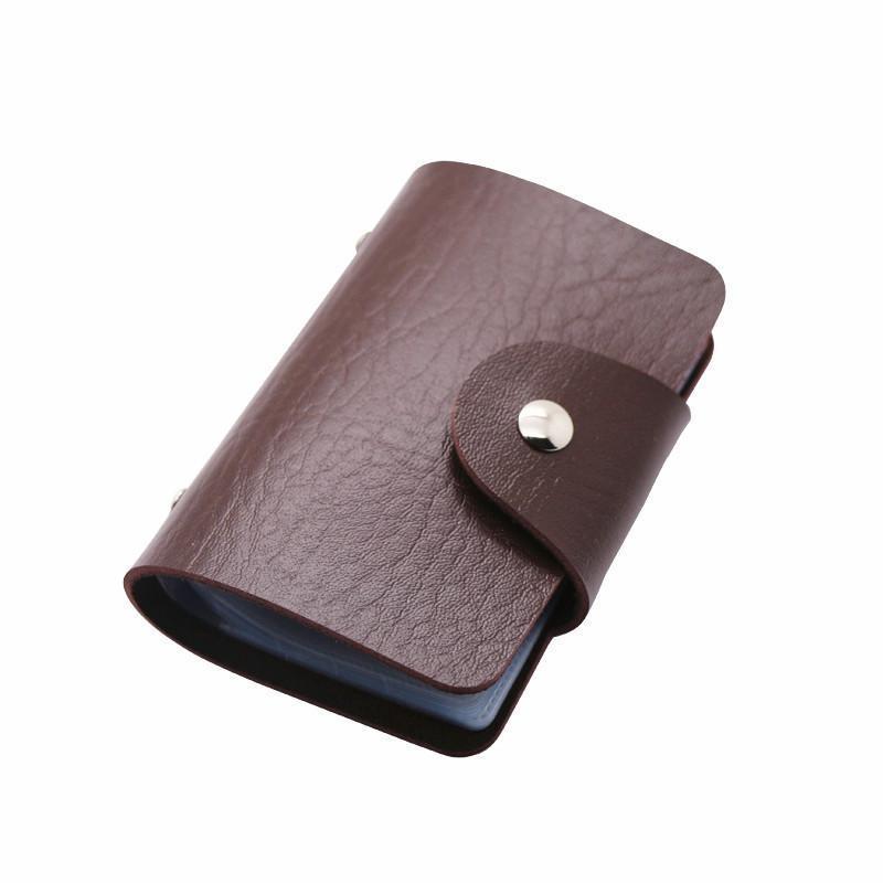 Card Holder With Multiple Card Slots Secure Snap Closure For Daily Carry Travel Business Use