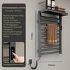 Household Intelligent Constant Temperature Drying Bathroom Towel Bar Touch Control Storage Rack Electric Towel Rack
