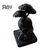 Sturdy Base Display Piece 3D Printed Tree of Life Skull Figurine, Gothic Desktop Ornament for Mysterious Symbolism Gift Friends Home Office