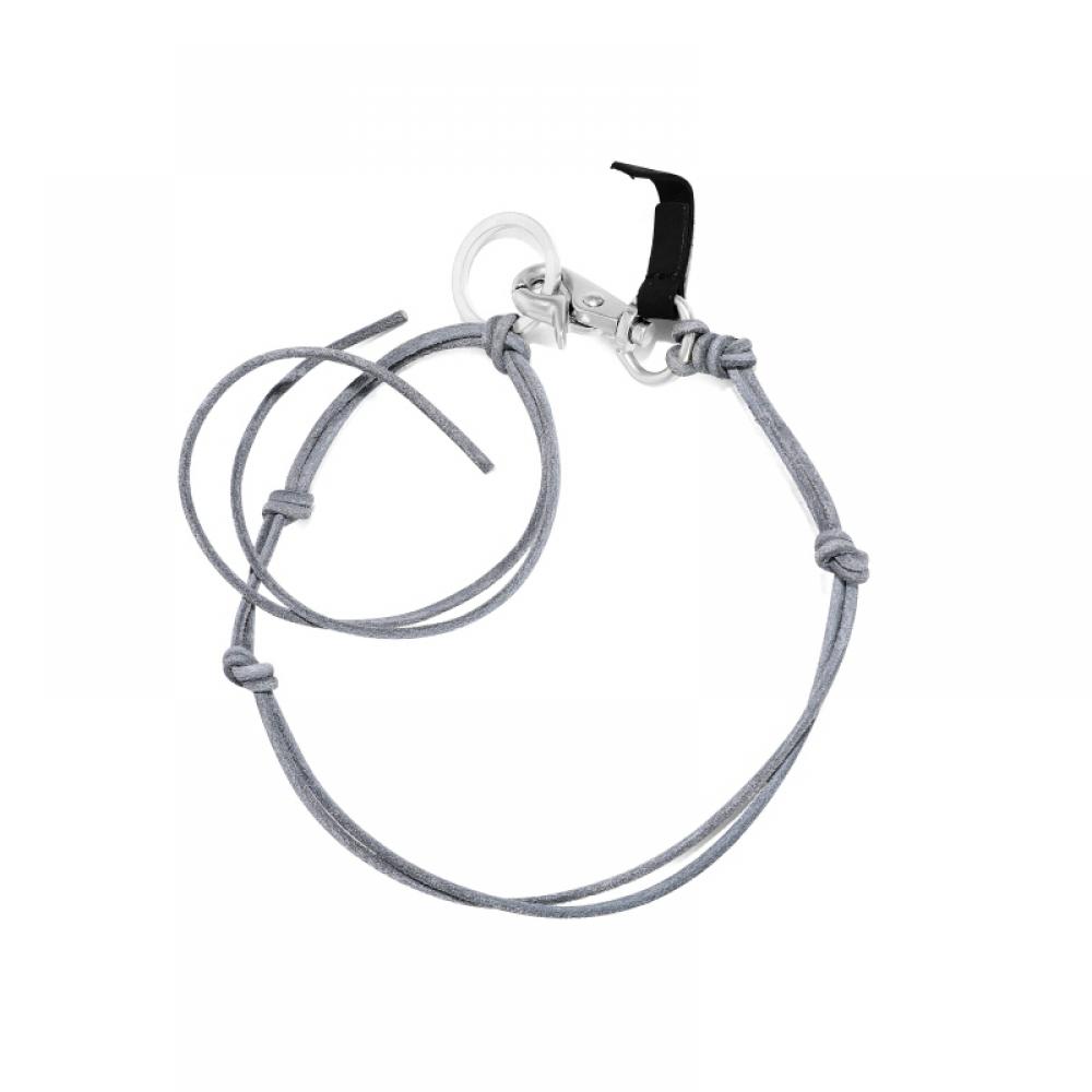 Aour Legacy Skórzany Naszyjnik Radon Antyczny Niebieski Brelok A2238lbe