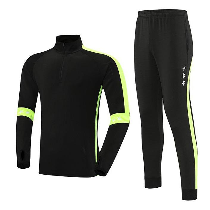 Children's Primary School Football Training Set – Half-Zip Jacket & Long-Sleeve Pants for Autumn/Winter Sports
