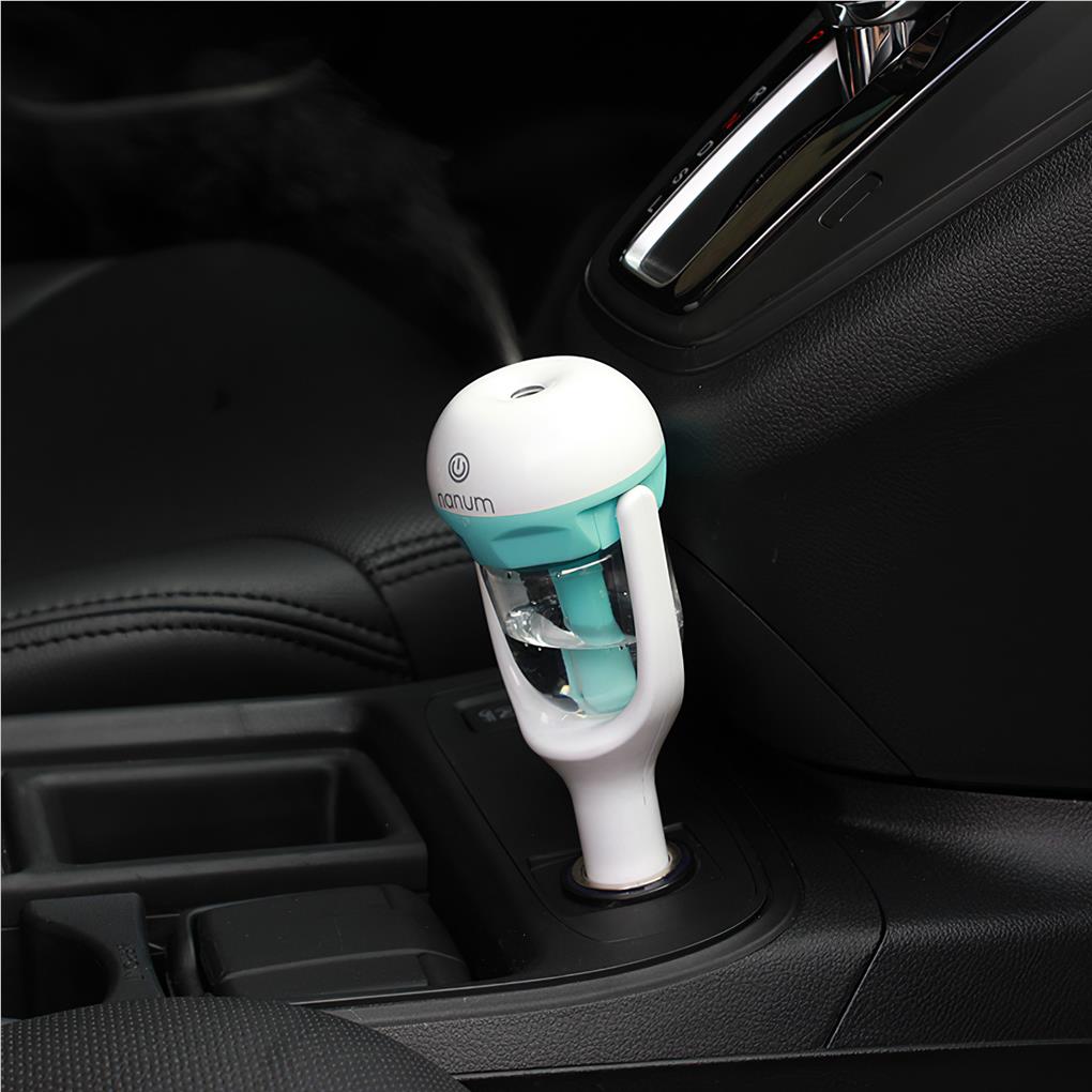 Luftbefeuchter 12V Sicher Kompakter Luftreiniger Aroma-Sprühgerät Ätherisches Öl Diffusor Kaltnebel-Erzeuger Auto-Vernebler Lila