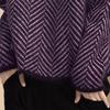 Women Autumn and Winter Sweater Thickened  Warm Knitted Stretchy Long Sleeve Oversized Top High-neck Sweater