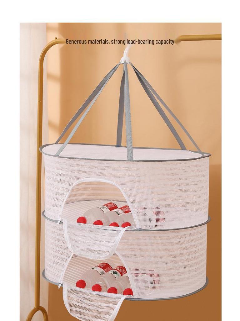Foldable Fly-Proof Drying Net for Vegetables and Fish