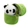 Bamboo Tube Panda Doll Plush Toy Cute Hug Bamboo Panda Doll Cartoon National Treasure Panda