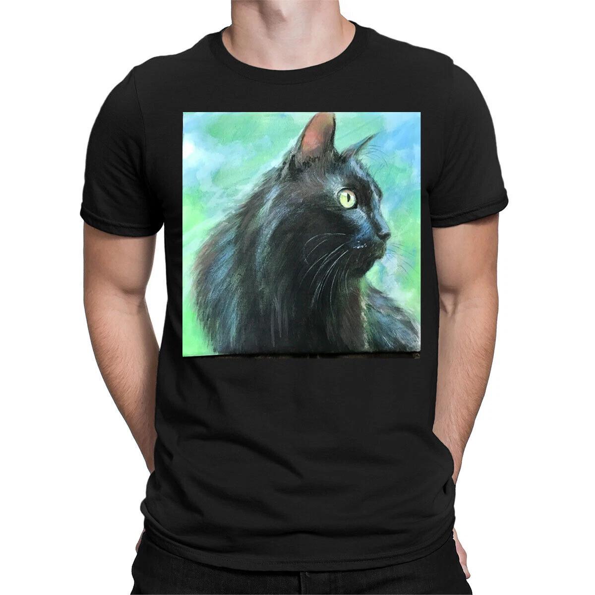 One Eyed Cat Animal Lovers Gift Funny Horror Scary Mens Womens T-Shirts Top #NED S