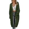 Womens Oversized Knit Cardigan Sweater Long Sleeve V-Neck Loose Fit Chunky Cable Winter Coat