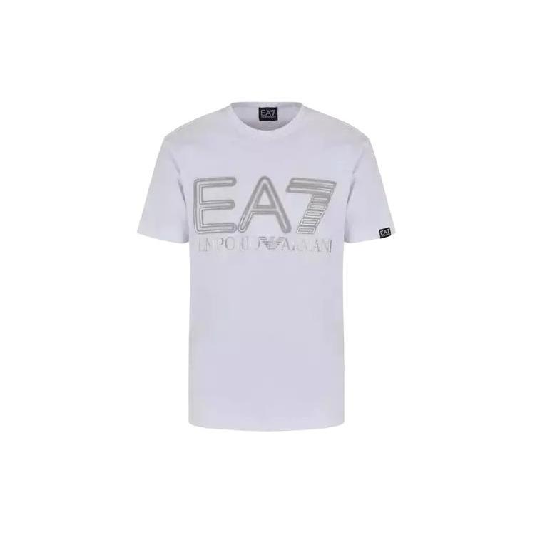 Emporio Armani EA7 T Shirt Men's White 3DPT37-PJMUZ-1100