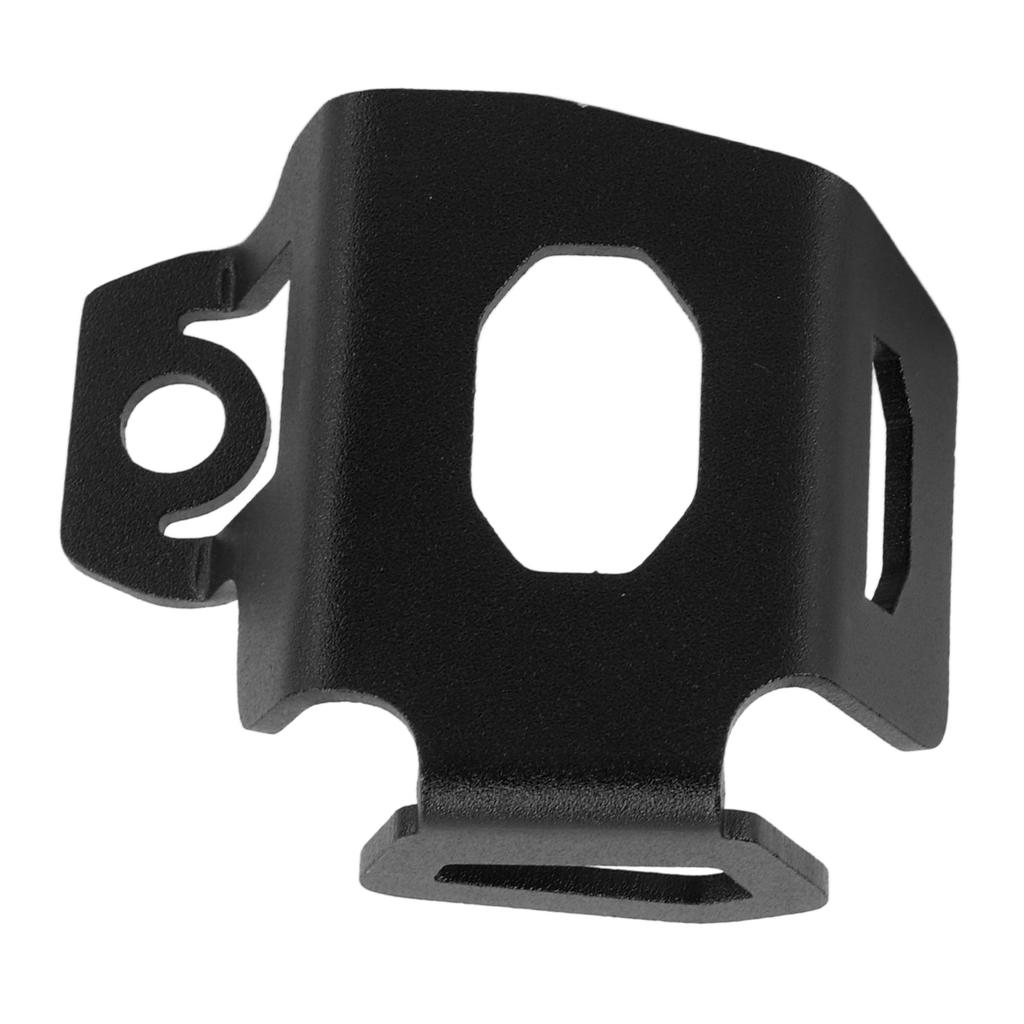 Motorcycle Rear Brake Fluid Reservoir Guard Aluminum Alloy Cover Replacement for NINJA 250 300 400 650Black