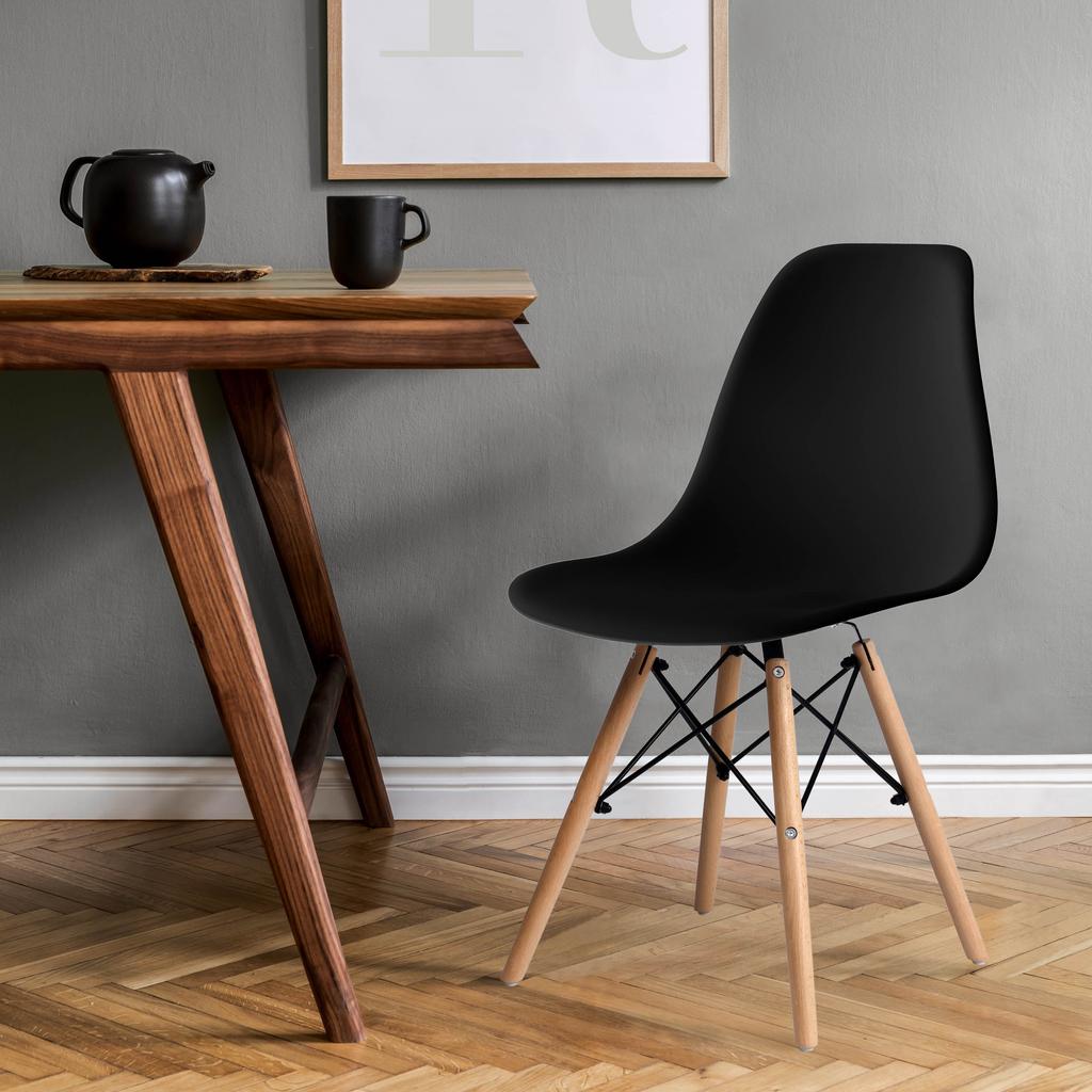 Modern Chair Milano Dsw Pp Black