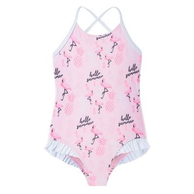 Aquawave Girls Aruba Flamingo One Piece Swimsuit