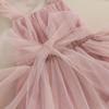 Baby Girls Rompers Dress Solid Color Tulle Skirt Hem Sleeveless Jumpsuits 3M 6M 12M 18M Toddler Clothes Infant Bodysuits with Bow Headband