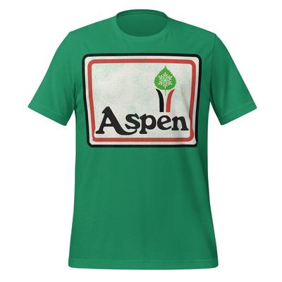 Aspen Ski Resort T-shirt Mens Kids Womens, Retro Style (Unisex Cotton Tee)