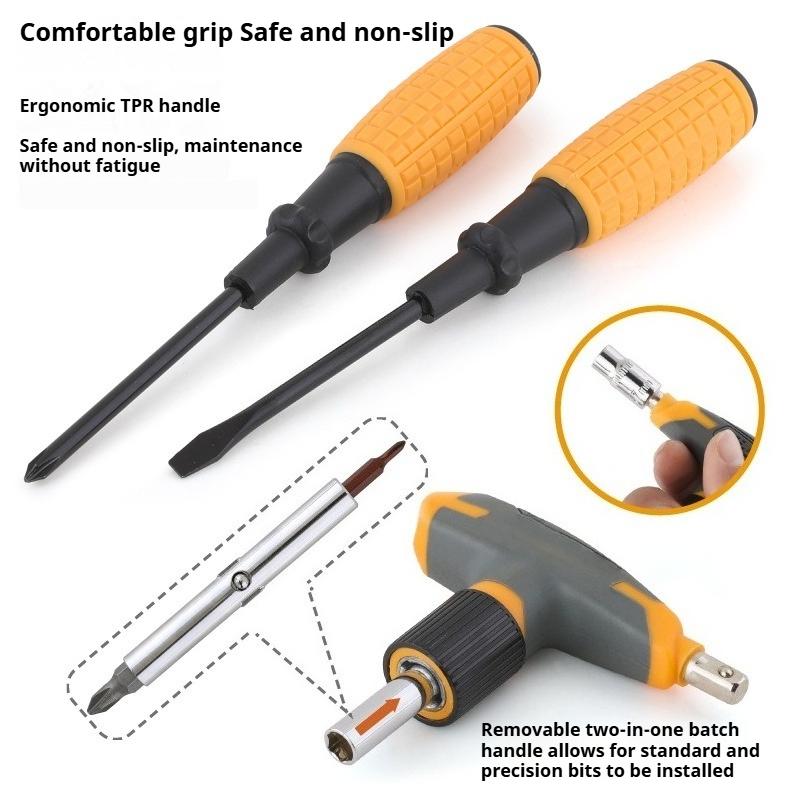 30pcs Multi-Function Hardware Hand Tool Kit Screwdriver Wrench Tool Set