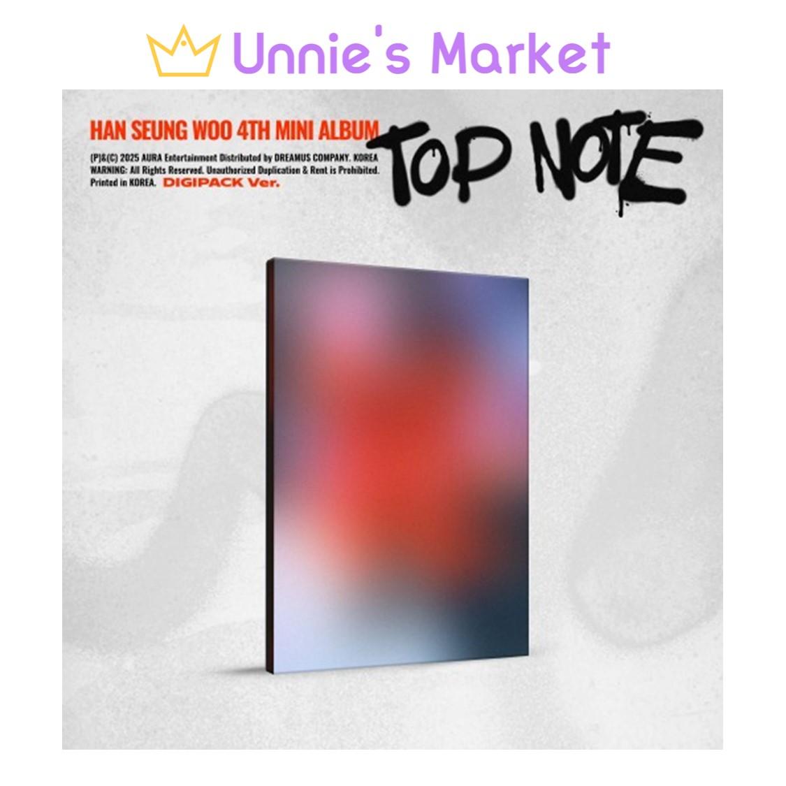 

[Предзаказ] ХАН СЫН У - TOP NOTE Версия в диджипаке. / 4-й мини-альбом + бесплатный подарок 1EA