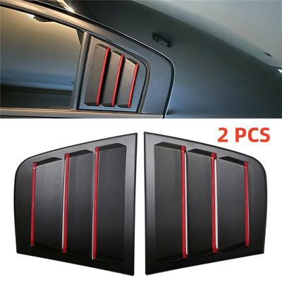 For 2011-2021 Dodge Charger Window Scoop Side Louver Air Vent Cover Trim Black