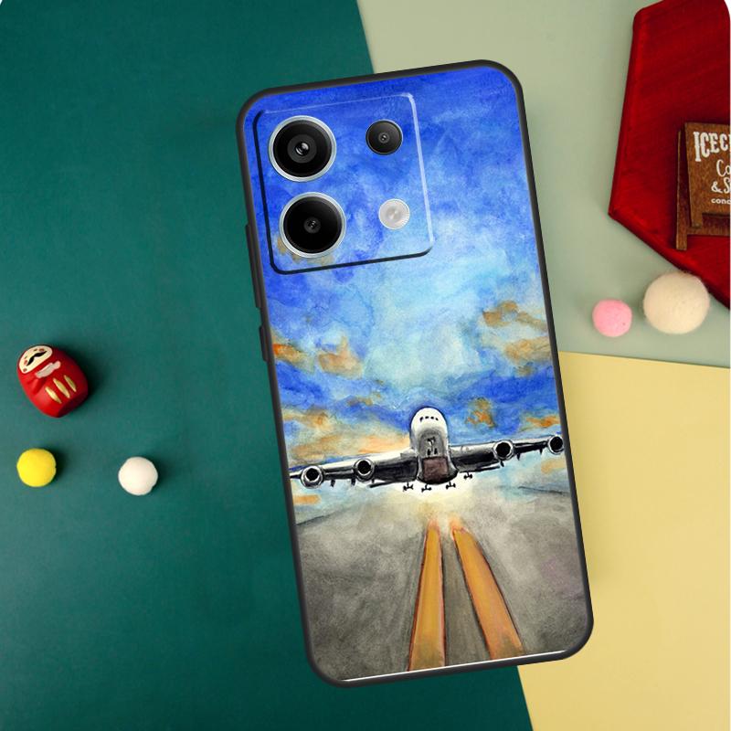 Airplane Pilot Epaulette Case For Xiaomi Redmi Note 14 Pro 13 12 11 10 15 Pro Plus Redmi 15C 14C 13C 10C 12C 15 Funda