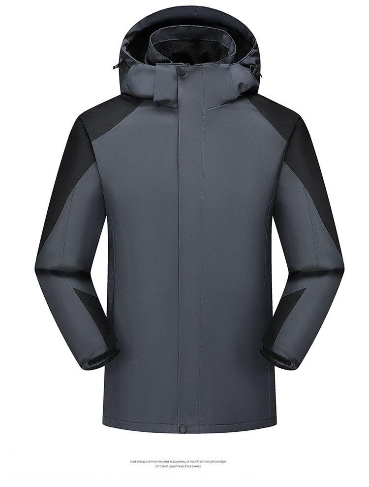 

Мужская и женская флисовая подкладка, ветрозащитная и водонепроницаемая куртка для активного отдыха с логотипом на заказ M