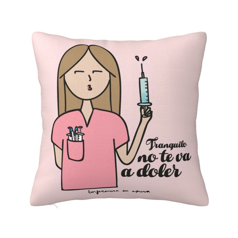 Enfermera En Apuros Doctor Nurse Medical Throw Pillow Case Bedroom Decoration Sofa Cushion Cover Polyester Soft Pillowcase
