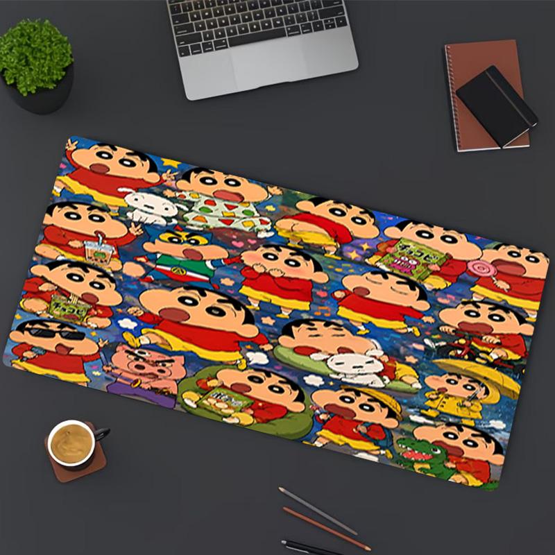 Crayon Shin Print Mouse Pad, for Keyboard Pad Laptop PC Mat for Office Home Use, Desk Decor, Perfect Birthday Gift for Gamers