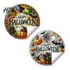 Halloween Party Favors Stained Glass Style Static Window Clings Waterproof PVC Pumpkin Ghost Bat Indoor Outdoor Decorations Haunted House Decals