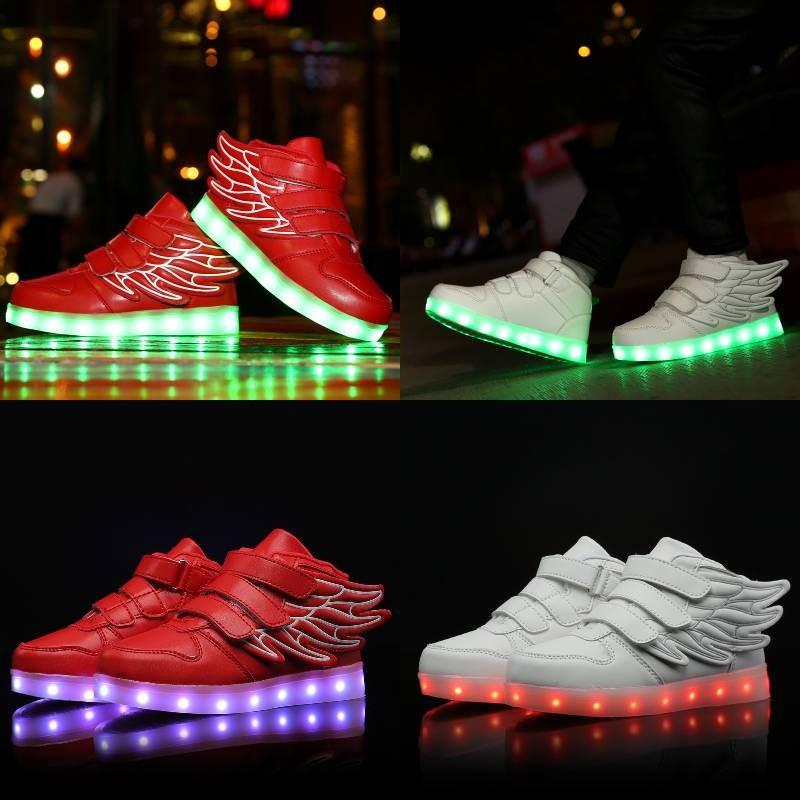 Children Light Up Sneakers Toting Usb Charging Indoor Outdoor Spring Summer