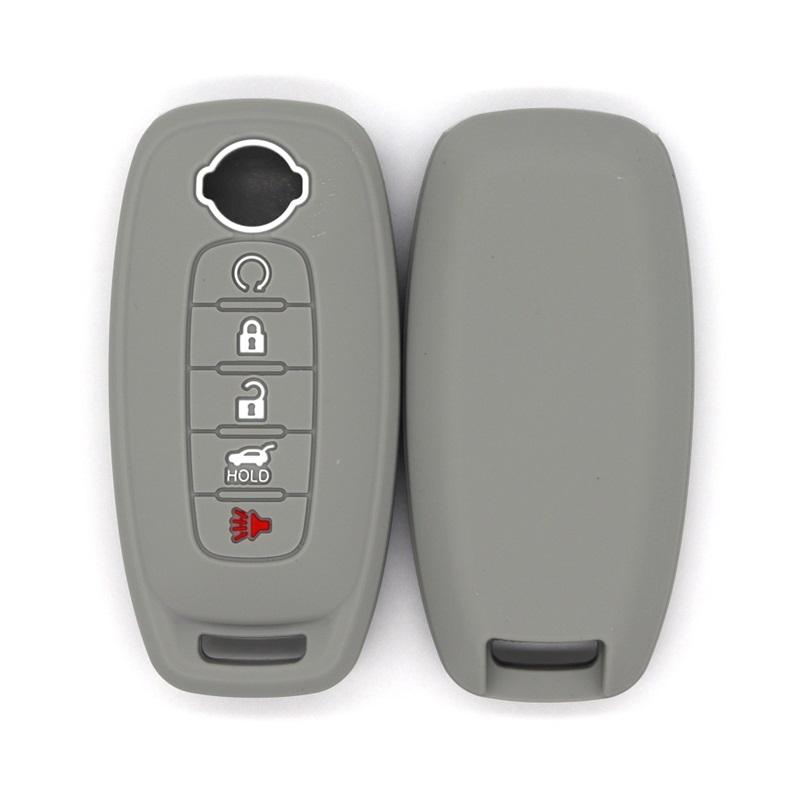

Чехол для автомобильного ключа для Nissan Alitima TEANA, чехол для дистанционного ключа, 5 кнопок Grey