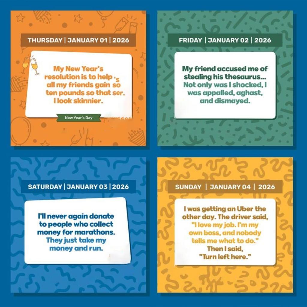 Calendrier Drôle Calendrier de Bureau Support Calendrier Bloc-Notes, Décoration de Maison, Passionnés d'Enregistrement