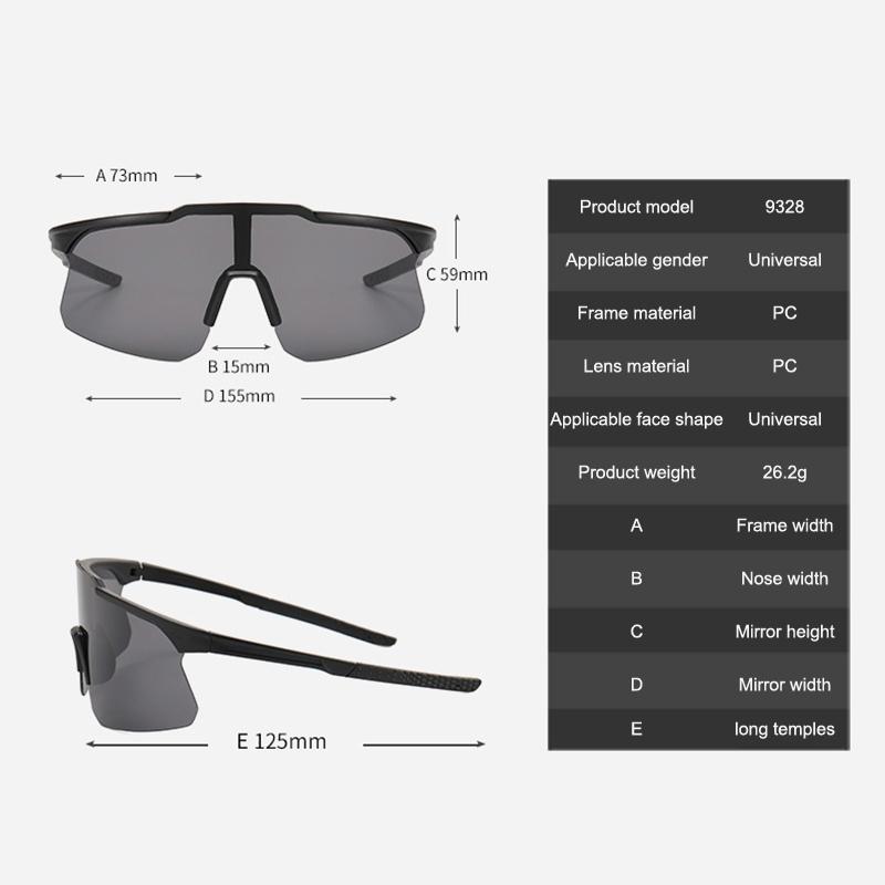 Radsportbrille Outdoor Sport Sonnenbrille UV400 Schutz Fahrrad Sonnenbrillen für Männer Frauen Rennrad Anti-Ultraviolett Fahren
