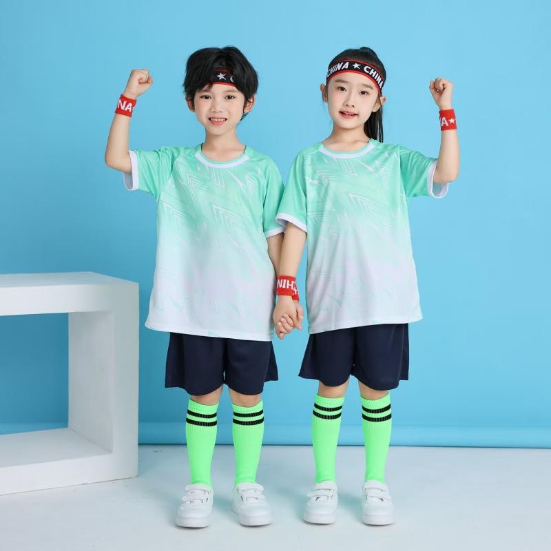 Children's Badminton Training Uniforms Boys and Girls Printing Primary School Students Sports Competition Training Uniforms Quick-drying Soldiers Ball