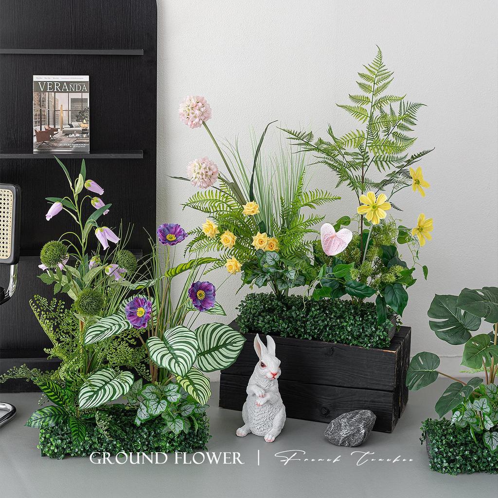 Greenery and Floral Art Installation for Open Spaces and Window Displays